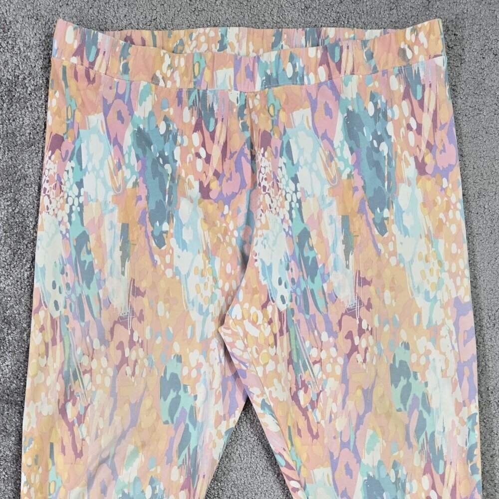 Soft Surroundings Have to Have Multicolor Paint Splatter Leggings Colorful - Picture 4 of 10